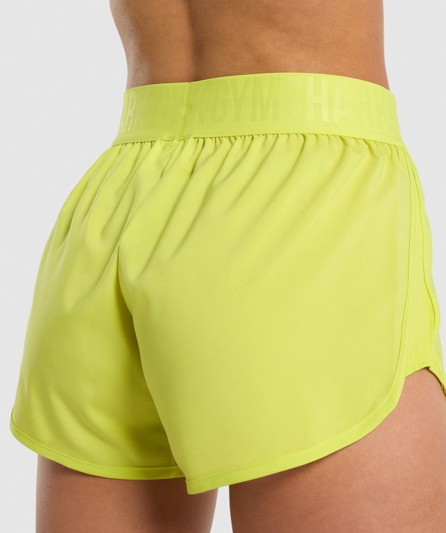 Yellow Gymshark Training Loose Fit Women's Shorts | US-03AJXOW