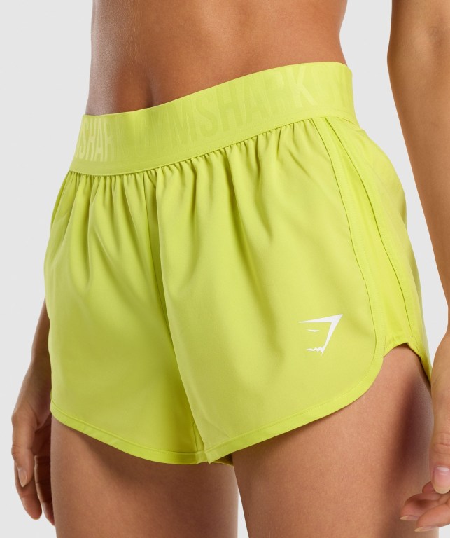 Yellow Gymshark Training Loose Fit Women's Shorts | US-03AJXOW