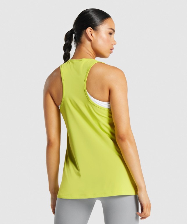 Yellow Gymshark Training Women's Tank Tops | US-80QAGIC