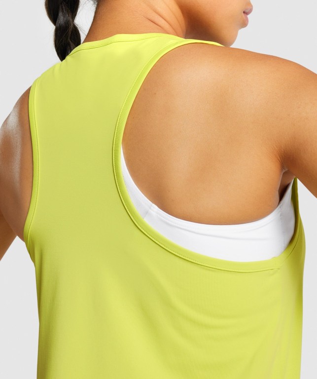 Yellow Gymshark Training Women's Tank Tops | US-80QAGIC