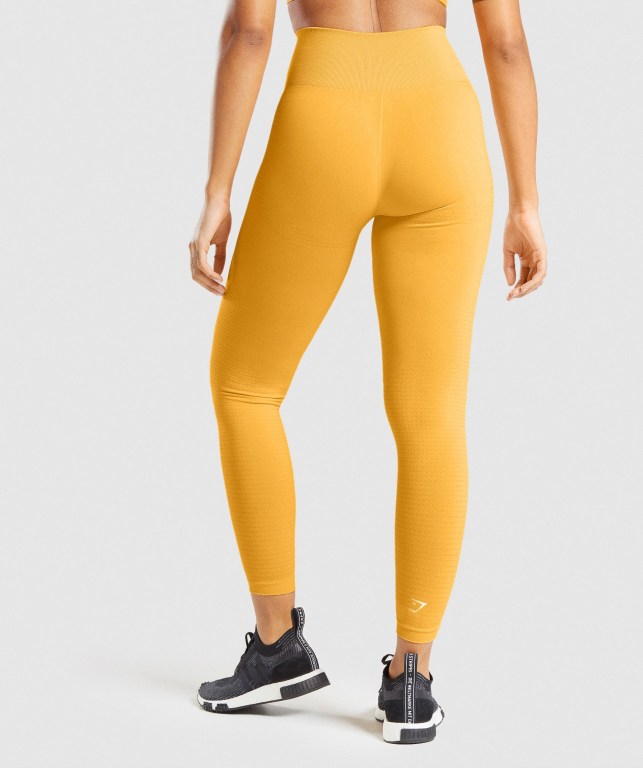 Yellow Gymshark Vital Seamless 2.0 High Waisted Women's Leggings | US-89SQJXC