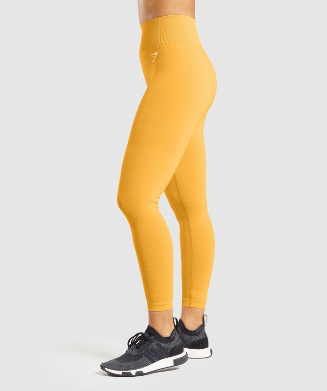 Yellow Gymshark Vital Seamless 2.0 High Waisted Women's Leggings | US-89SQJXC