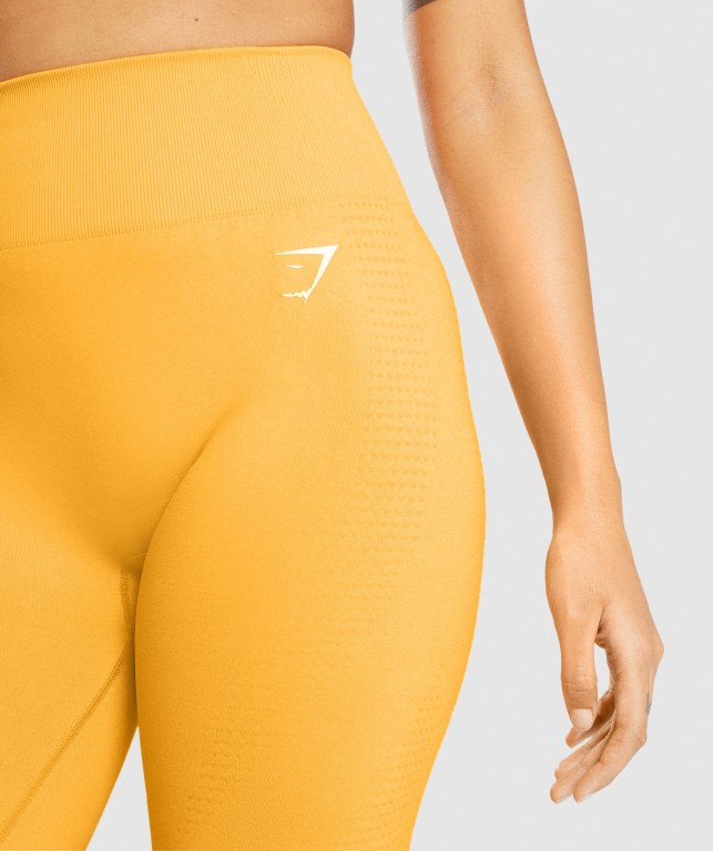 Yellow Gymshark Vital Seamless 2.0 High Waisted Women's Leggings | US-89SQJXC