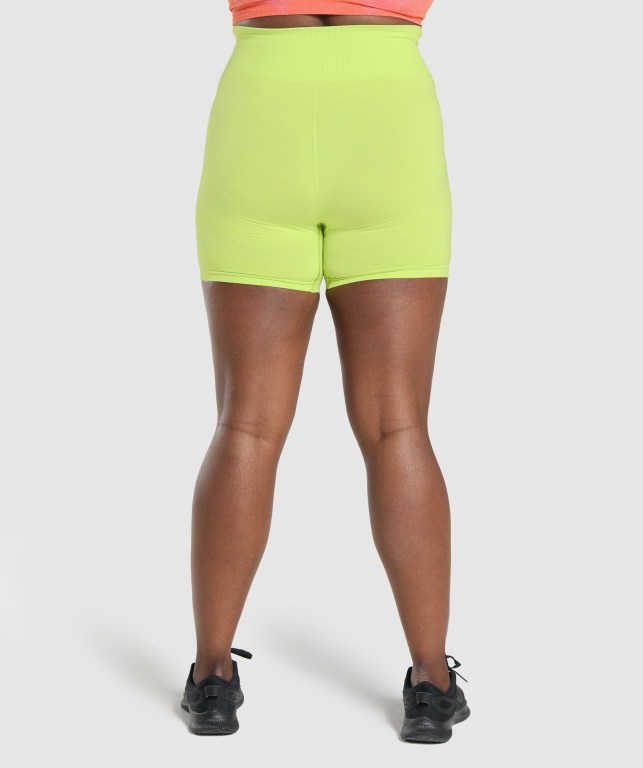 Yellow Gymshark Vital Seamless 2.0 Women's Shorts | US-50BWOUK