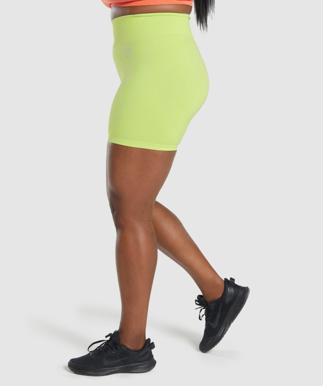 Yellow Gymshark Vital Seamless 2.0 Women's Shorts | US-50BWOUK