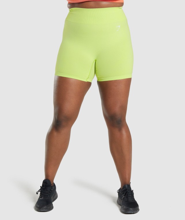 Yellow Gymshark Vital Seamless 2.0 Women\'s Shorts | US-50BWOUK